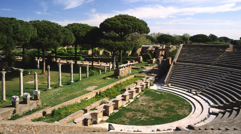 Provinz Rom, Ostia Antica, theatre, Latium, Italien